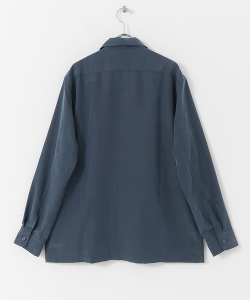 URBAN RESEARCH（アーバンリサーチ）の「パウダーポプリンボックスシャツ（シャツ/ブラウス・メンズ・ネイビー/カーキ/ブラウン/ライトグレー・MEDIUM/LARGE）」の19枚目の写真