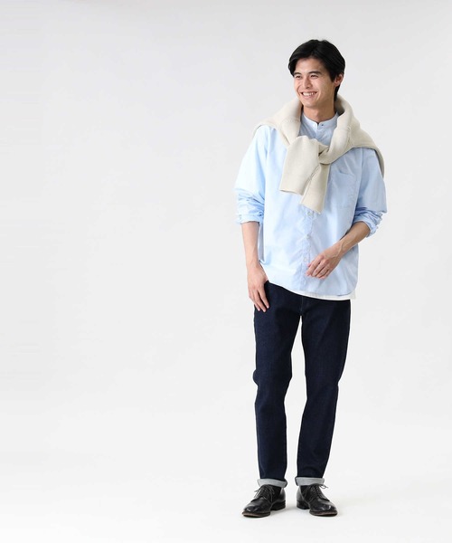 BACK NUMBER（バックナンバー）の「【BACK NUMBER】ブロードバンドカラーシャツ（シャツ/ブラウス・メンズ・サックスブルー/ホワイト/ブラック・XL/M/L/S）」の19枚目の写真