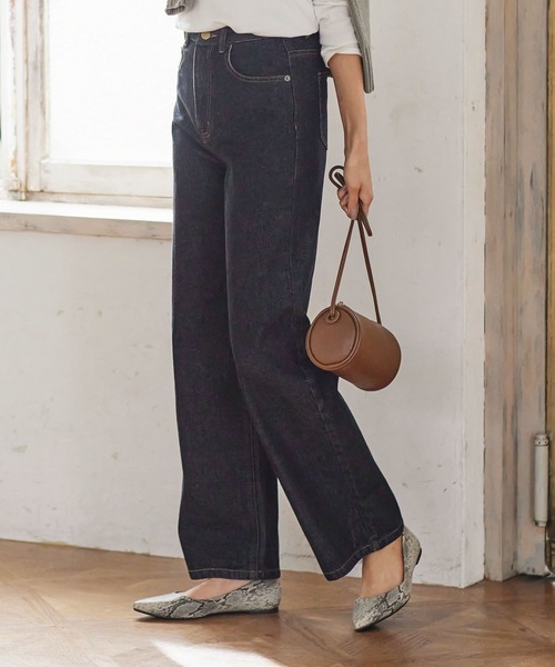 KOBE LETTUCE（コウベレタス）の「ストレートデニム[M3427]（デニムパンツ・レディース・インディゴブルー/ライトブルー/グレー・M/S）」の7枚目の写真