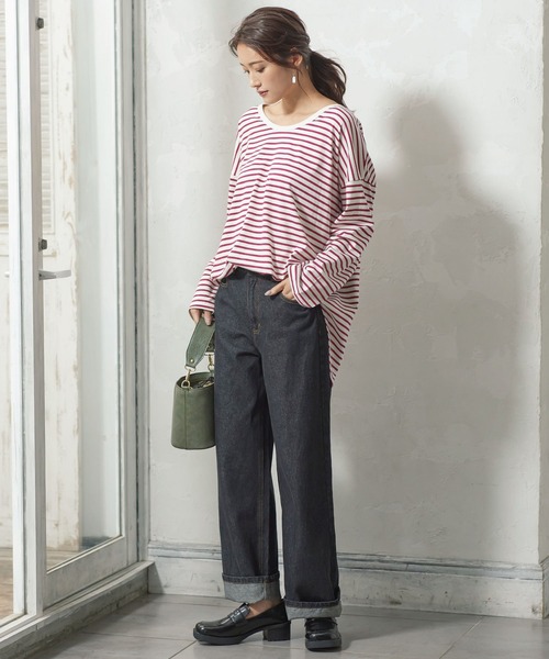 KOBE LETTUCE（コウベレタス）の「ストレートデニム[M3427]（デニムパンツ・レディース・インディゴブルー/ライトブルー/グレー・M/S）」の8枚目の写真