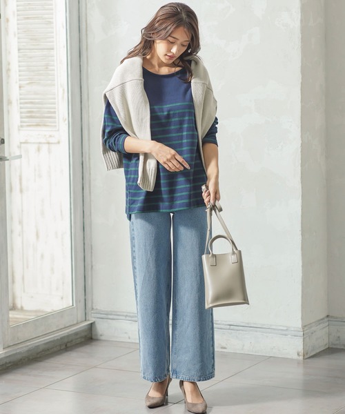 KOBE LETTUCE（コウベレタス）の「ストレートデニム[M3427]（デニムパンツ・レディース・インディゴブルー/ライトブルー/グレー・M/S）」の10枚目の写真