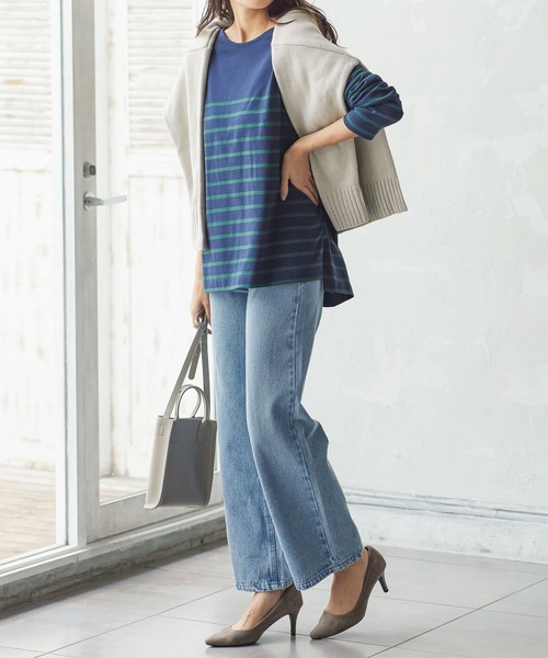 KOBE LETTUCE（コウベレタス）の「ストレートデニム[M3427]（デニムパンツ・レディース・インディゴブルー/ライトブルー/グレー・M/S）」の11枚目の写真