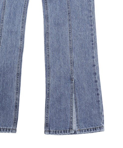 Figments（フィグメンツ）の「フロントスリットデニムパンツ（デニムパンツ・レディース・インディゴブルー・SMALL/MEDIUM）」の6枚目の写真