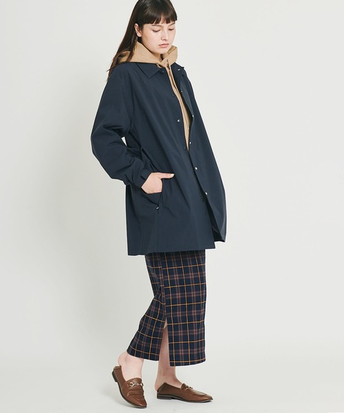 ikka（イッカ）の「√M ルートエム コーチジャケット（その他アウター・レディース・チャコールグレー/ライトグレー/ネイビー・M/L）」の4枚目の写真