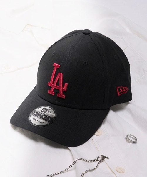 即発可】New Era☆LA Dodgers 9Forty Cap ブラック×ブラック