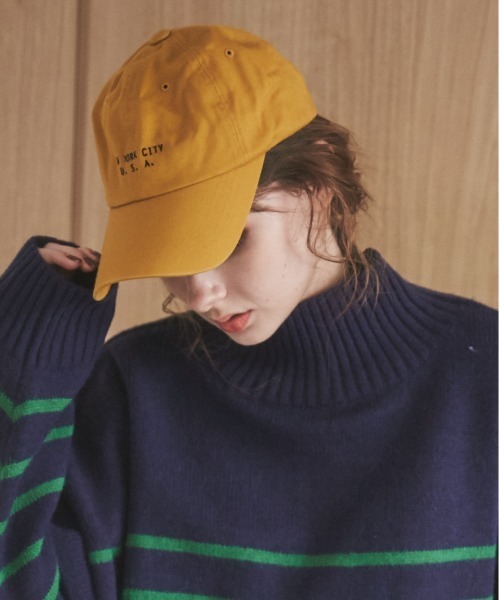 ANGIE（アンジー）の「ロゴキャップ（キャップ・レディース・ブラック/ベージュ/ネイビー/グリーン/アイボリー・FREE）」の3枚目の写真