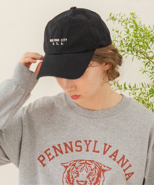 ANGIE（アンジー）の「ロゴキャップ（キャップ・レディース・ブラック/ベージュ/ネイビー/グリーン/アイボリー・FREE）」の2枚目の写真