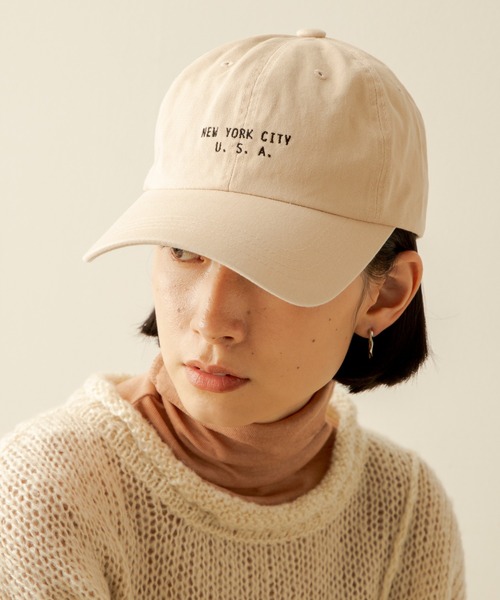 ANGIE（アンジー）の「ロゴキャップ（キャップ・レディース・ブラック/ベージュ/ネイビー/グリーン/アイボリー・FREE）」の13枚目の写真