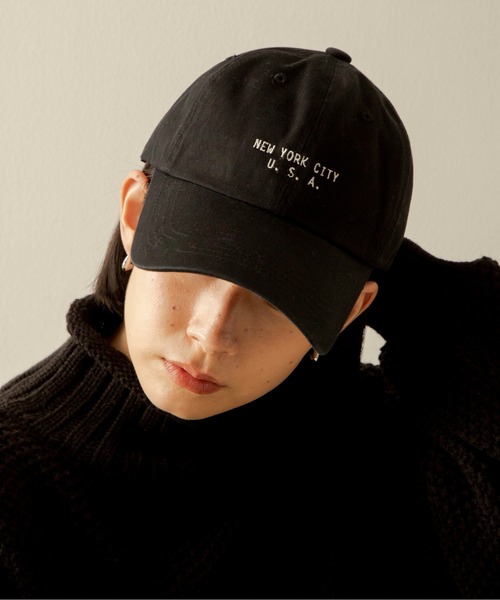 ANGIE（アンジー）の「ロゴキャップ（キャップ・レディース・ブラック/ベージュ/ネイビー/グリーン/アイボリー・FREE）」の6枚目の写真