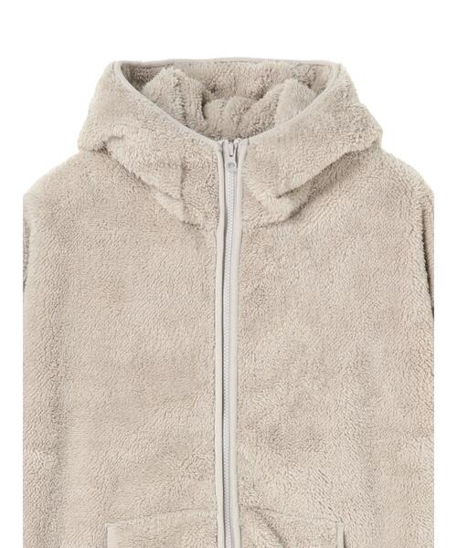 CRAFT STANDARD BOUTIQUE（クラフトスタンダードブティック）の「防風ボアジャケット　＊◇（ブルゾン・レディース・ベージュ/モカ・FREE）」の10枚目の写真