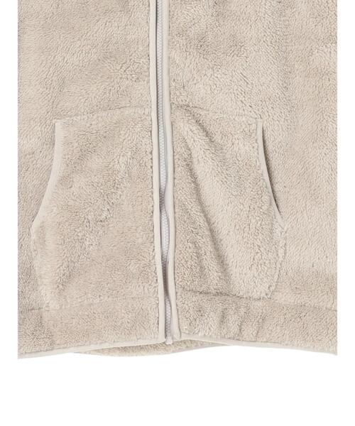 CRAFT STANDARD BOUTIQUE（クラフトスタンダードブティック）の「防風ボアジャケット　＊◇（ブルゾン・レディース・ベージュ/モカ・FREE）」の8枚目の写真