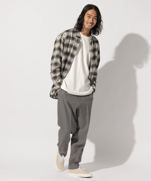 BAYFLOW（ベイフロー）の「WEB限定 ポリテーパードパンツ（その他パンツ・メンズ・グレー/ネイビー・MEDIUM/LARGE）」の20枚目の写真