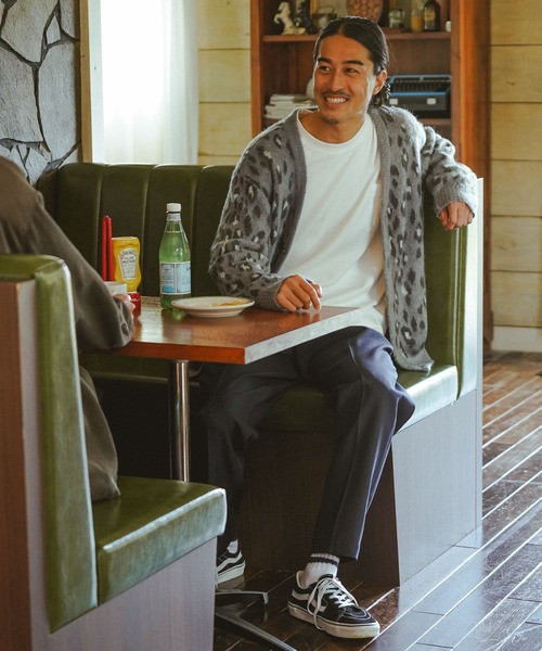 BAYFLOW（ベイフロー）の「WEB限定 ポリテーパードパンツ（その他パンツ・メンズ・グレー/ネイビー・MEDIUM/LARGE）」の4枚目の写真