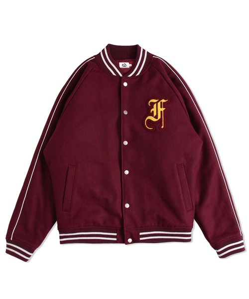 FTW（エフティダブリュー）の「DICE VARSITY JACKET（スタジャン・メンズ・バーガンディー/ブラック・LARGE/MEDIUM）」の2枚目の写真