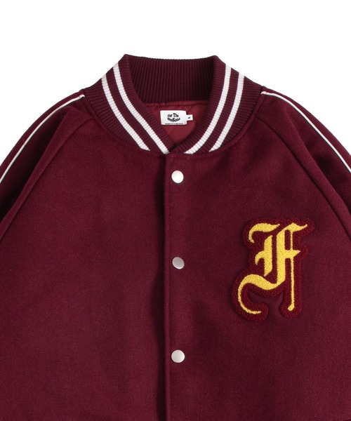 FTW（エフティダブリュー）の「DICE VARSITY JACKET（スタジャン・メンズ・バーガンディー/ブラック・LARGE/MEDIUM）」の16枚目の写真