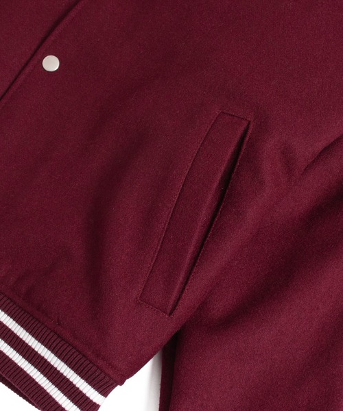 FTW（エフティダブリュー）の「DICE VARSITY JACKET（スタジャン・メンズ・バーガンディー/ブラック・LARGE/MEDIUM）」の19枚目の写真
