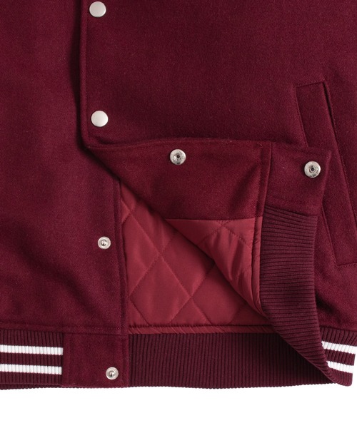 FTW（エフティダブリュー）の「DICE VARSITY JACKET（スタジャン・メンズ・バーガンディー/ブラック・LARGE/MEDIUM）」の20枚目の写真