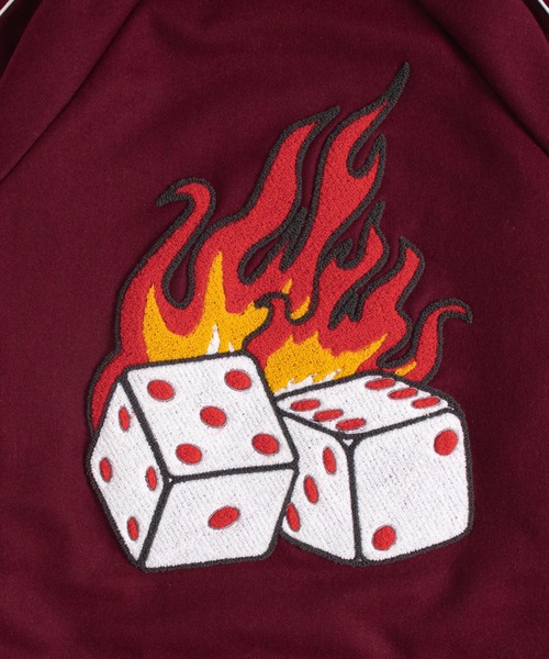 FTW（エフティダブリュー）の「DICE VARSITY JACKET（スタジャン・メンズ・バーガンディー/ブラック・LARGE/MEDIUM）」の21枚目の写真