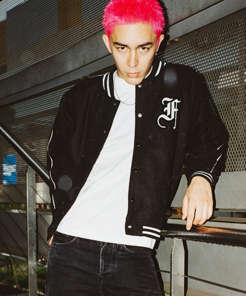 FTW（エフティダブリュー）の「DICE VARSITY JACKET（スタジャン・メンズ・バーガンディー/ブラック・LARGE/MEDIUM）」の3枚目の写真