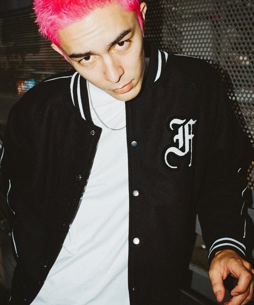 FTW（エフティダブリュー）の「DICE VARSITY JACKET（スタジャン・メンズ・バーガンディー/ブラック・LARGE/MEDIUM）」の4枚目の写真