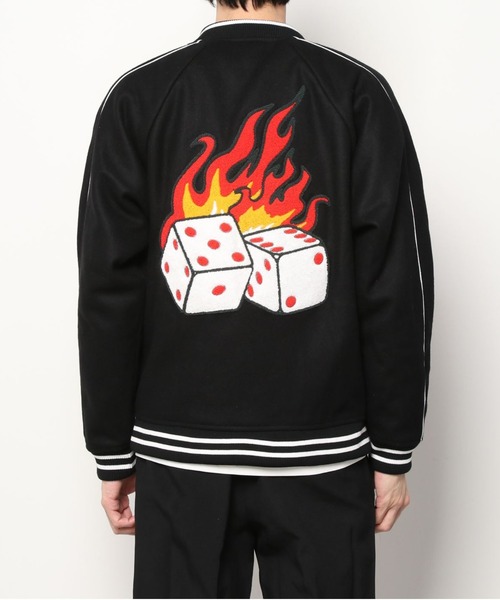 FTW（エフティダブリュー）の「DICE VARSITY JACKET（スタジャン・メンズ・バーガンディー/ブラック・LARGE/MEDIUM）」の22枚目の写真