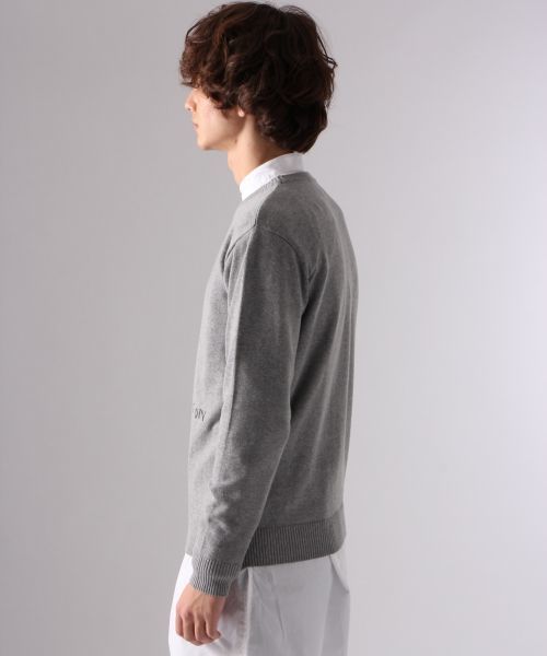 HARE(ハレ)の「BASQUIATプルオーバーニット(HARE)(ニット/セーター・メンズ・ブラック/グレー・SMALL/MEDIUM)」の3枚目の写真