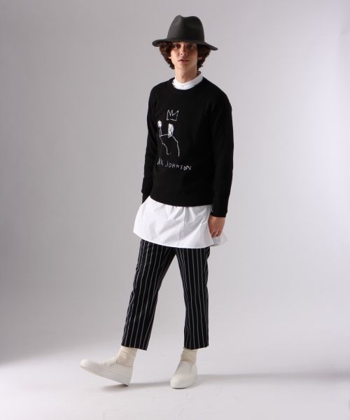 HARE(ハレ)の「BASQUIATプルオーバーニット(HARE)(ニット/セーター・メンズ・ブラック/グレー・SMALL/MEDIUM)」の12枚目の写真