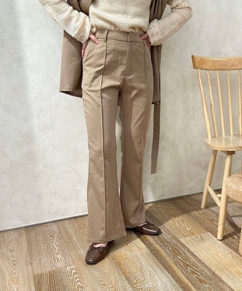 apres jour clair（アプレジュールクレア）の「【apres jour clair】フレアパンツ（スラックス・レディース・ベージュ/ベージュ系その他/ダークオレンジ/ダークグリーン/ダークブラウン・X-LARGE/MEDIUM/SMALL）」の7枚目の写真