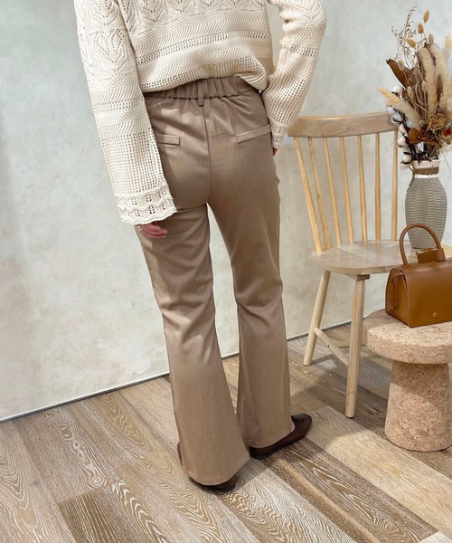 apres jour clair（アプレジュールクレア）の「【apres jour clair】フレアパンツ（スラックス・レディース・ベージュ/ベージュ系その他/ダークオレンジ/ダークグリーン/ダークブラウン・X-LARGE/MEDIUM/SMALL）」の10枚目の写真