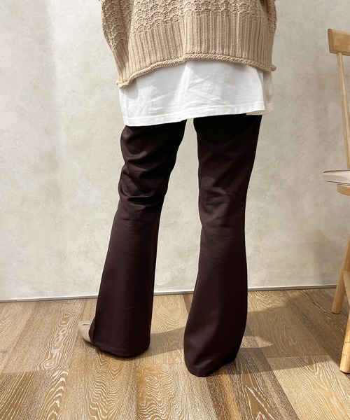 apres jour clair（アプレジュールクレア）の「【apres jour clair】フレアパンツ（スラックス・レディース・ベージュ/ベージュ系その他/ダークオレンジ/ダークグリーン/ダークブラウン・X-LARGE/MEDIUM/SMALL）」の18枚目の写真