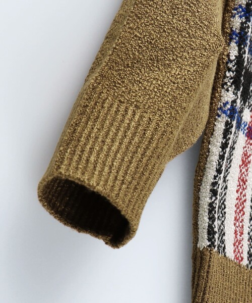 BRANSHES（ブランシェス）の「【洗濯機で洗える】大柄チェックウォッシャブルニット（ニット/セーター・キッズ・キャメル/ブラック・140/120/150/130/90/110/100）」の16枚目の写真