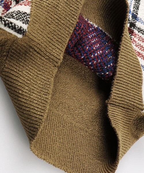 BRANSHES（ブランシェス）の「【洗濯機で洗える】大柄チェックウォッシャブルニット（ニット/セーター・キッズ・キャメル/ブラック・140/120/150/130/90/110/100）」の18枚目の写真