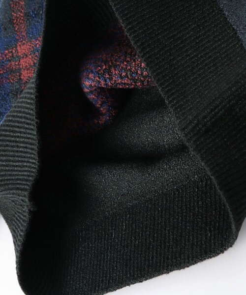 BRANSHES（ブランシェス）の「【洗濯機で洗える】大柄チェックウォッシャブルニット（ニット/セーター・キッズ・キャメル/ブラック・140/120/150/130/90/110/100）」の11枚目の写真