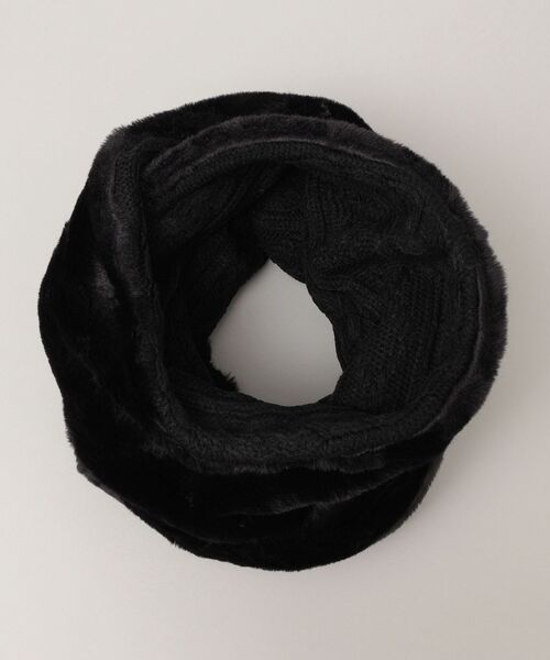 SHIPS（シップス）の「SHIPS: ケーブル ボア スヌード（ネックウォーマー/スヌード・メンズ・ベージュ/ブラック/ネイビー・ONE SIZE）」の4枚目の写真