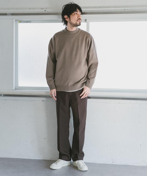 URBAN RESEARCH DOORS（アーバンリサーチドアーズ）の「ハイゲージモックネックニット（ニット/セーター・メンズ・オフホワイト/ブラック/グリーン/モカ/ブルー系その他・40/38）」の10枚目の写真