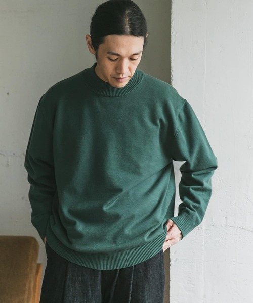 URBAN RESEARCH DOORS（アーバンリサーチドアーズ）の「ハイゲージモックネックニット（ニット/セーター・メンズ・オフホワイト/ブラック/グリーン/モカ/ブルー系その他・40/38）」の18枚目の写真