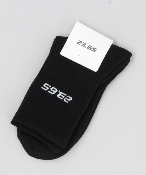 23.65（イーシプサムチョンユクオ）の「【23.65/イーシプサムチョンユクオ】 23.65ロゴソックス/ユニセックス/ワンサイズ（ソックス/靴下・メンズ・ホワイト/ブラック・ﾌﾘ-）」の7枚目の写真