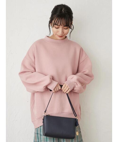 Green　Parks（グリーンパークス）の「裏起毛ビッグプルオーバー＊（スウェット・レディース・ピンク/アイボリー/ダークグレー/ダークブルー・FREE）」の16枚目の写真