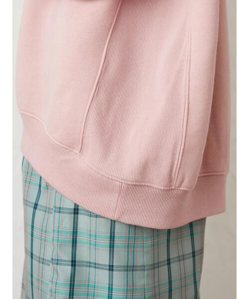 Green　Parks（グリーンパークス）の「裏起毛ビッグプルオーバー＊（スウェット・レディース・ピンク/アイボリー/ダークグレー/ダークブルー・FREE）」の12枚目の写真