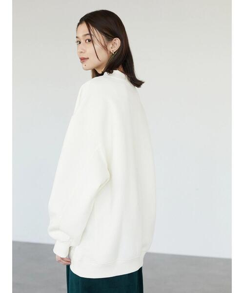Green　Parks（グリーンパークス）の「裏起毛ビッグプルオーバー＊（スウェット・レディース・ピンク/アイボリー/ダークグレー/ダークブルー・FREE）」の18枚目の写真