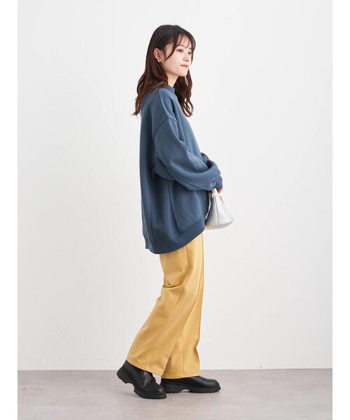 Green　Parks（グリーンパークス）の「裏起毛ビッグプルオーバー＊（スウェット・レディース・ピンク/アイボリー/ダークグレー/ダークブルー・FREE）」の21枚目の写真