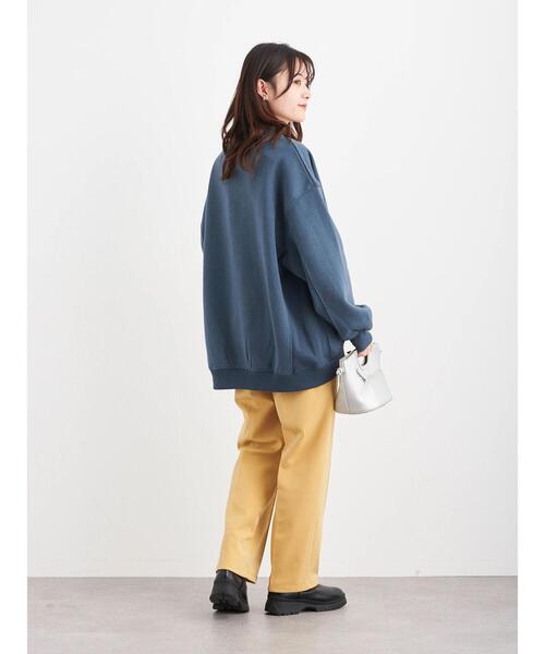 Green　Parks（グリーンパークス）の「裏起毛ビッグプルオーバー＊（スウェット・レディース・ピンク/アイボリー/ダークグレー/ダークブルー・FREE）」の22枚目の写真