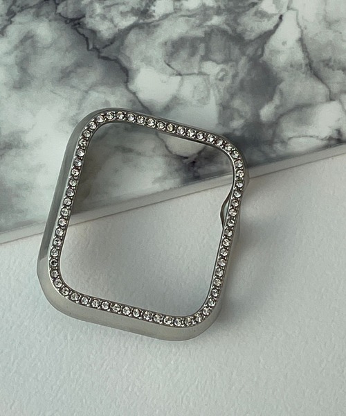 Me%（ミィパーセント）の「AppleWatchキラキラ画面カバー【全サイズ対応】（アナログ腕時計・レディース・ピンク系その他/その他/グレー系その他/ホワイト・42/45/40/44/41/38）」の3枚目の写真