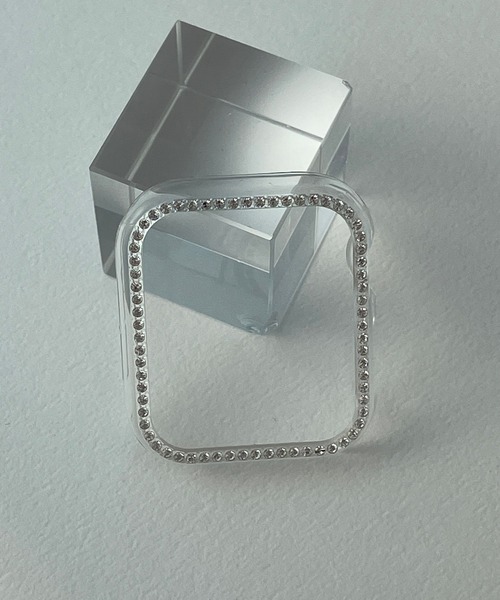 Me%（ミィパーセント）の「AppleWatchキラキラ画面カバー【全サイズ対応】（アナログ腕時計・レディース・ピンク系その他/その他/グレー系その他/ホワイト・42/45/40/44/41/38）」の4枚目の写真