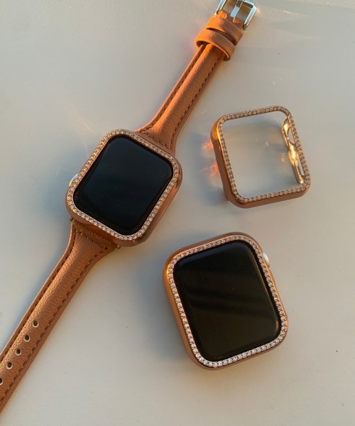 Me%（ミィパーセント）の「AppleWatchキラキラ画面カバー【全サイズ対応】（アナログ腕時計・レディース・ピンク系その他/その他/グレー系その他/ホワイト・42/45/40/44/41/38）」の7枚目の写真