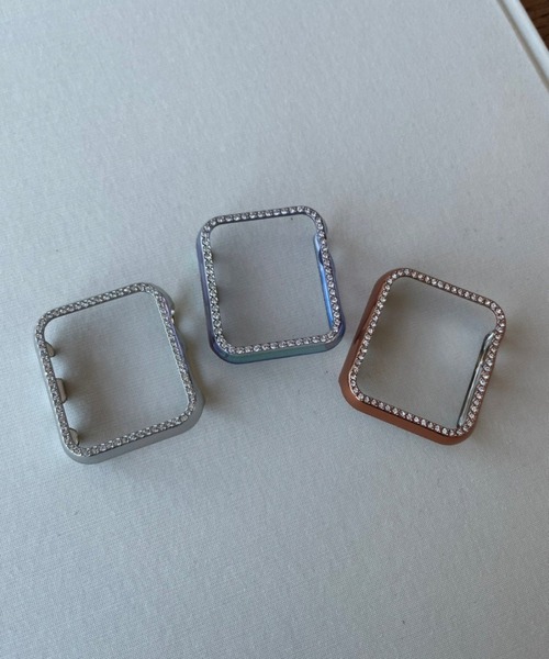 Me%（ミィパーセント）の「AppleWatchキラキラ画面カバー【全サイズ対応】（アナログ腕時計・レディース・ピンク系その他/その他/グレー系その他/ホワイト・42/45/40/44/41/38）」の9枚目の写真