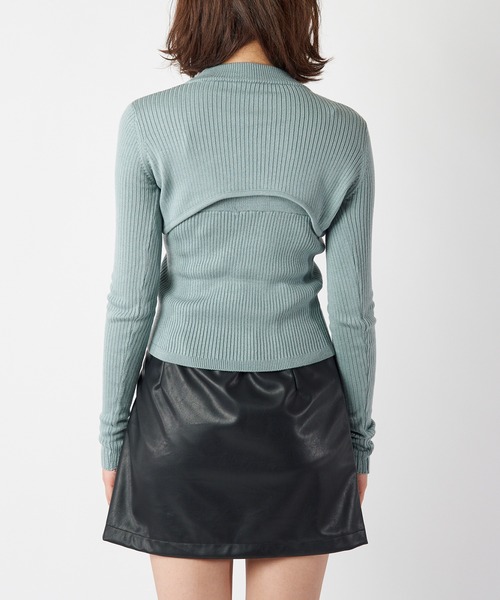 SPIRALGIRL（スパイラルガール）の「バストオープンニットトップス（ニット/セーター・レディース・ブラック/ピンク/グリーン・FREE）」の21枚目の写真