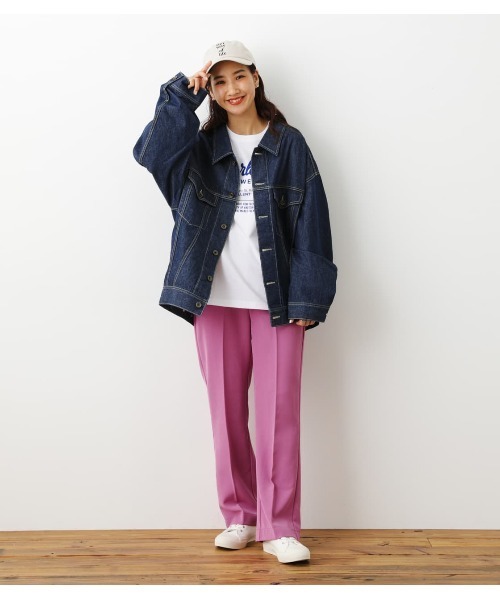 RODEO CROWNS WIDE BOWL（ロデオクラウンズワイドボウル）の「スプリングカラーパンツ（スラックス・レディース・ピンク/ブラウン/グリーン/サックスブルー・SMALL/MEDIUM）」の8枚目の写真