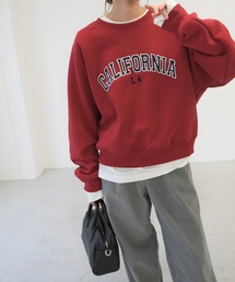 CANAL JEAN | via j(ヴィアジェイ) "CALIFORNIA"裏起毛トレーナー(スウェット)