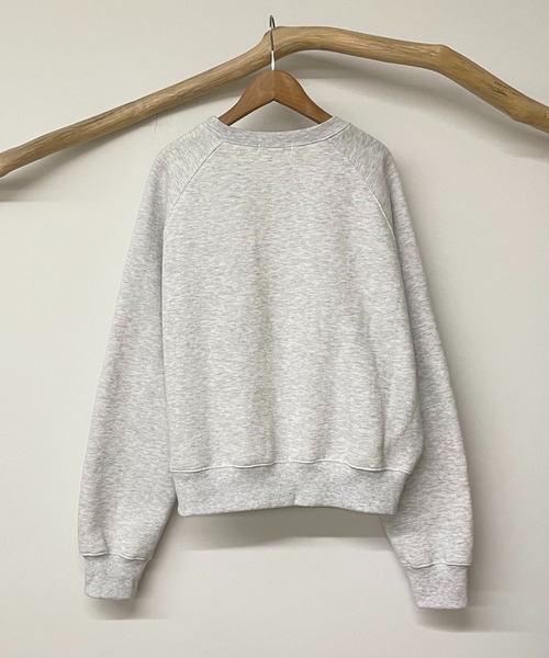 CANAL JEAN（キャナルジーン）の「via j(ヴィアジェイ) "CALIFORNIA"裏起毛トレーナー（スウェット・レディース・ネイビー/ヘザーグレー/ワイン・ONE SIZE）」の5枚目の写真